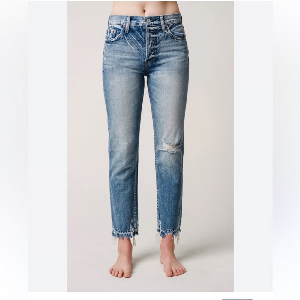 Trave Jeans Constance Cropped Jeans Women’s Size 27 High Rise Raw Hem